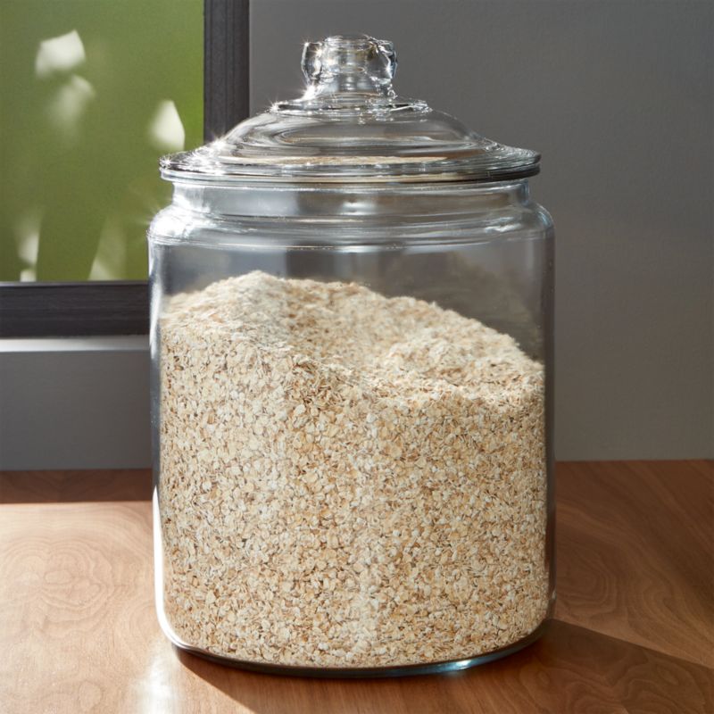 Heritage Hill 256 oz. Glass Jar with Lid + Reviews | Crate & Barrel