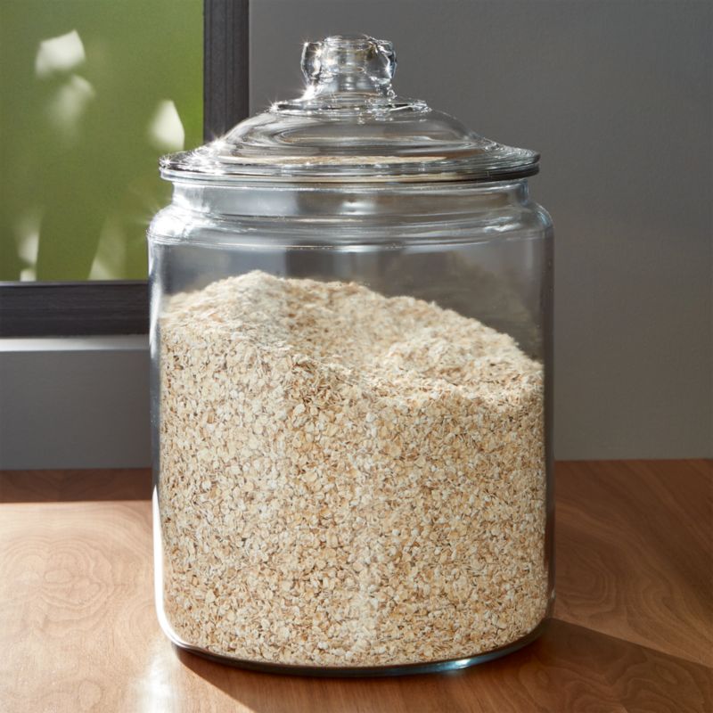 Glass Storage Canister with wood lid - Extra Small - Threshold™