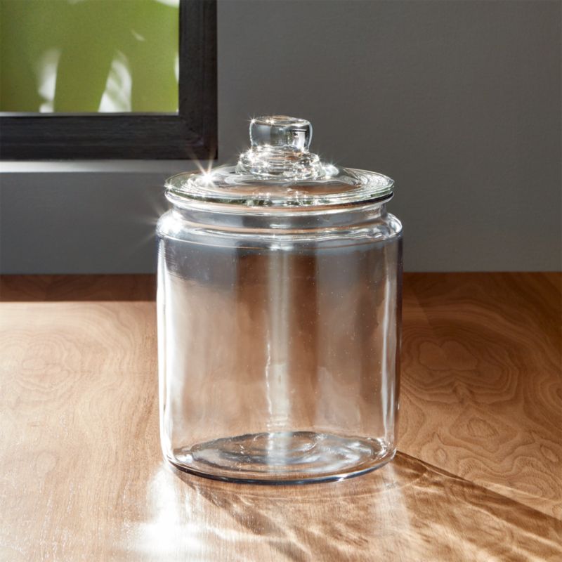 Glass Storage Canister with wood lid - Extra Small - Threshold™