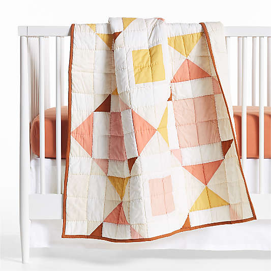 Heritage Pink Organic Cotton Baby Bedding Bundle Set