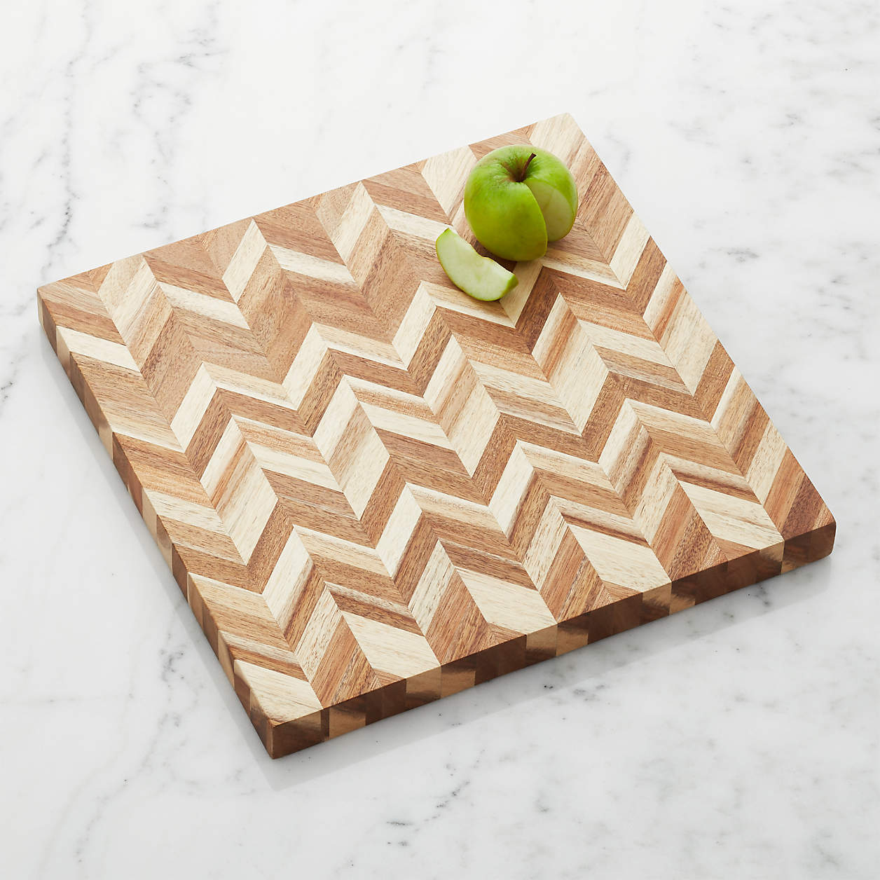 Herringbone Cutting Boardserving Board Reviews Crate And Barrel 