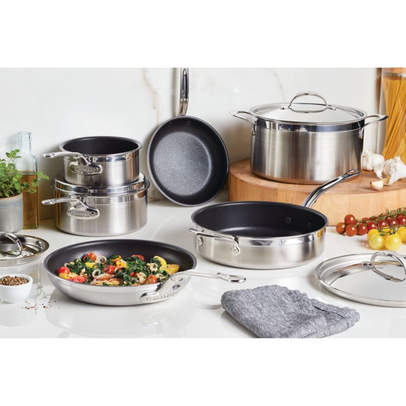 Hestan Probond Titum Non-stick 10-Piece Cookware Set | Crate & Barrel