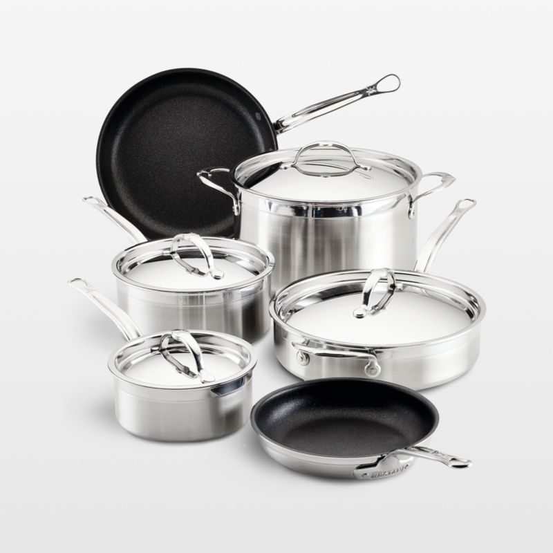 Hestan Probond Titum Non-stick 10-Piece Cookware Set | Crate & Barrel