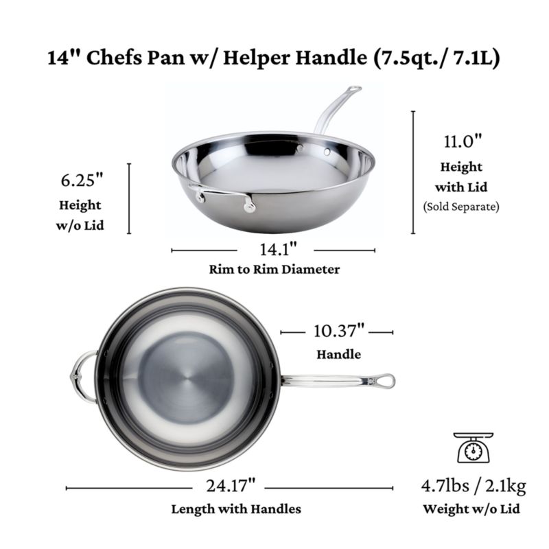Hestan Nanobond Stainless Steel Chef's Pan - image 5 of 11