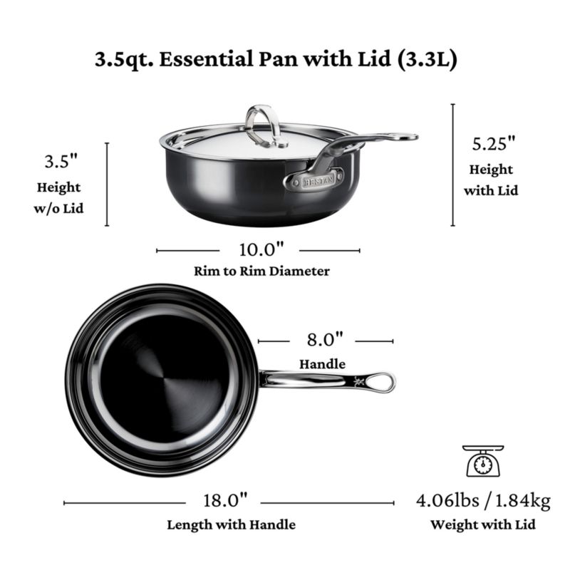 Hestan NanoBond 3.5-Qt. Essential Pan with Lid - image 7 of 9