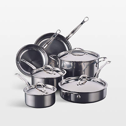 Hestan NanoBond Stainless Steel 10-Piece Cookware Set