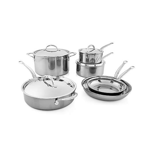 Hestan NanoBond Stainless Steel 10-Piece Cookware Set