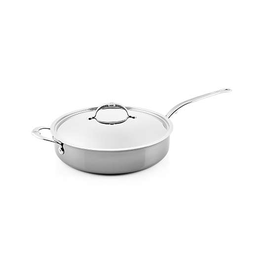 Hestan NanoBond Stainless Steel 5-Quart Sauté Pan with Helper Handle