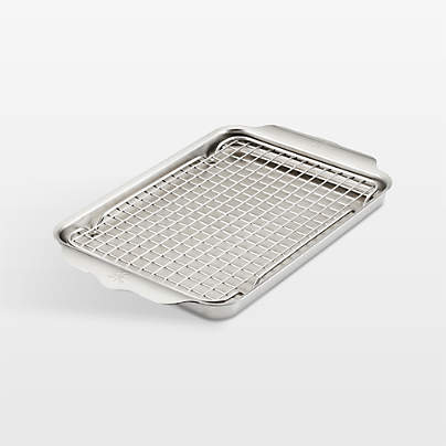 Hestan OvenBond 2-Piece Quarter Sheet Pan + Cooling Rack Set
