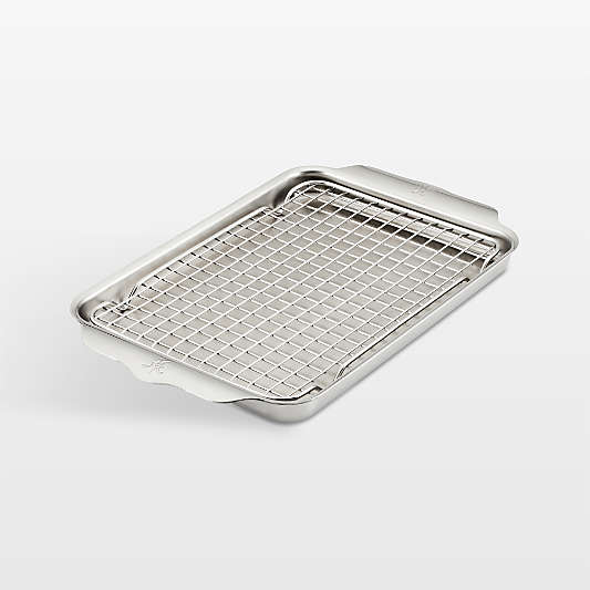 Hestan OvenBond 2-Piece Quarter Sheet Pan + Cooling Rack Set