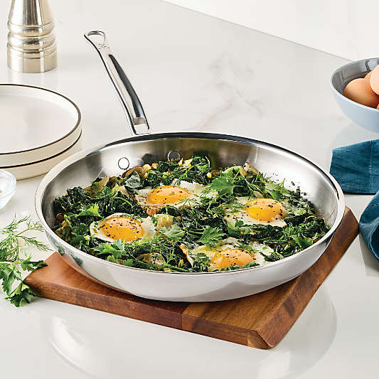 Hestan Probond Luxe 11" Stainless Steel Skillet with Lid