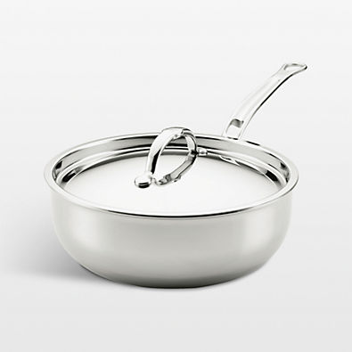 View Hestan Probond Luxe 2-Qt. Stainless Steel Saucier with Lid details