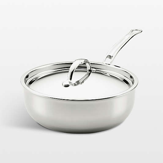 Hestan Probond Luxe 2-Qt. Stainless Steel Saucier with Lid