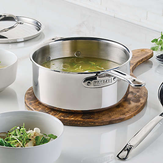 Hestan Probond Luxe 4-Qt. Stainless Steel Saucepan with Lid