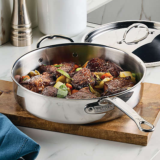 Hestan Probond Luxe 5-Qt. Stainless Steel Saute Pan with Lid
