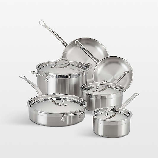 Hestan ProBond Forged Stainless Steel 10-Piece Cookware Set