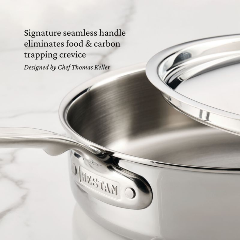 Hestan Probond Luxe 5-Qt. Stainless Steel Saute Pan with Lid - image 5 of 11