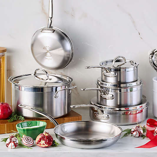 Hestan ProBond Forged Stainless Steel 10-Piece Cookware Set