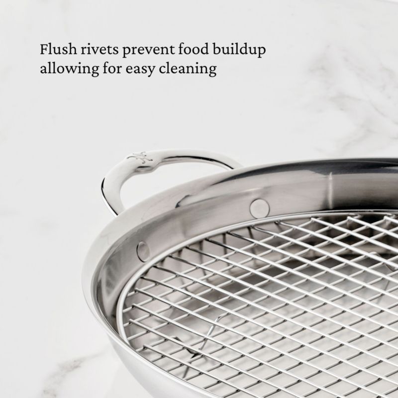 Hestan Provisions Oval Stainless Steel Roasting Pan with Rack - image 6 of 9