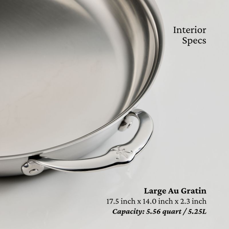 Hestan Provisions Oval Stainless Steel Roasting Pan with Rack - image 5 of 9