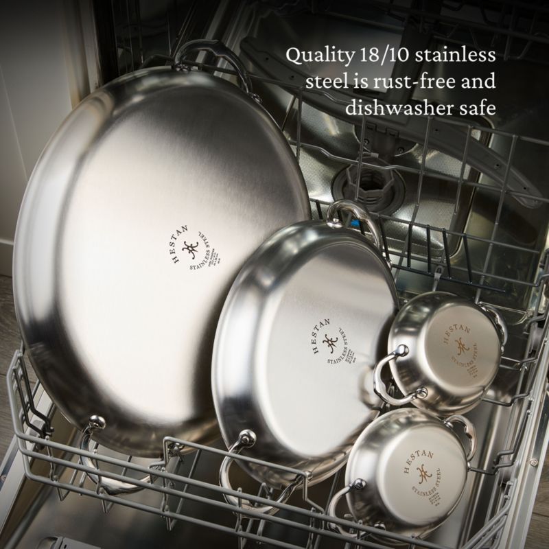 Hestan Provisions Oval Stainless Steel Roasting Pan with Rack - image 7 of 9