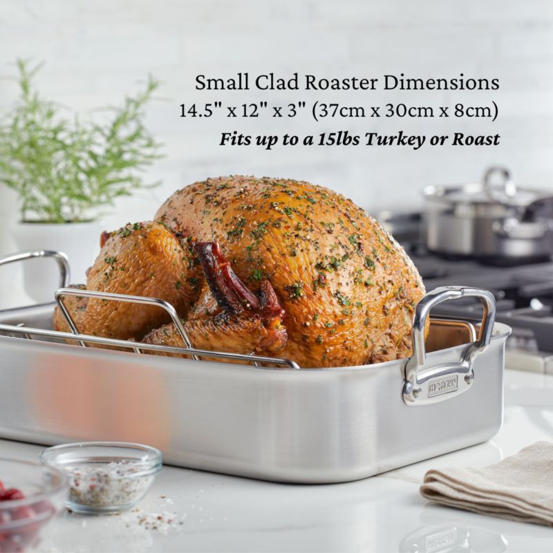 Hestan Provisions Small 14.5" Stainless Steel Roasting Pan with Rack - image 6 of 10