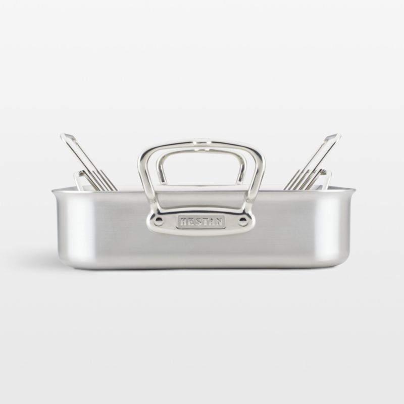 Hestan Provisions Small 14.5" Stainless Steel Roasting Pan with Rack - image 7 of 10