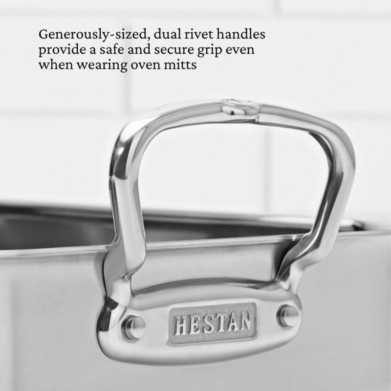 Hestan Provisions Small 14.5" Stainless Steel Roasting Pan with Rack - image 4 of 5