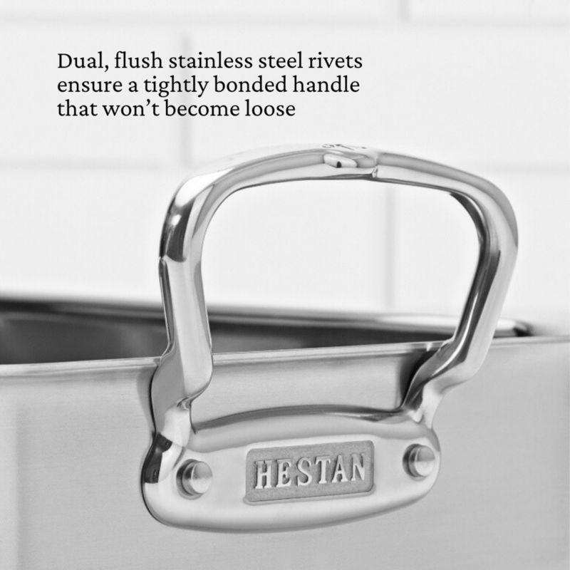 Hestan Provisions Small 14.5" Stainless Steel Roasting Pan with Rack - image 4 of 10