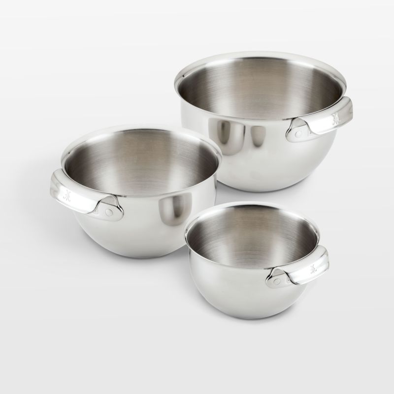 Hestan Stainless Steel Mixing Bowl, Set of 3 | Crate & Barrel