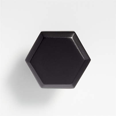 Hex Black Knob