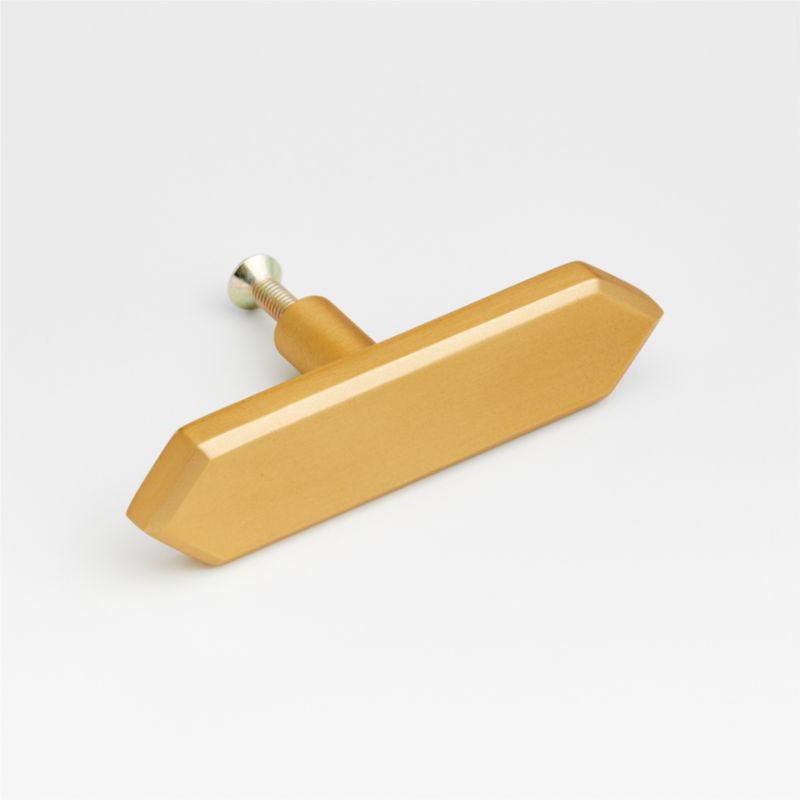 Hex 4" Brass Bar Pull - image 5 of 9