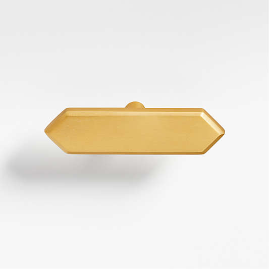 Hex 3" Brass Bar Pull