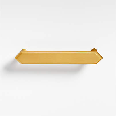 Hex 4" Brass Bar Pull