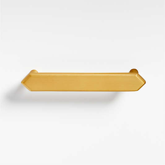 Hex 4" Brass Bar Pull