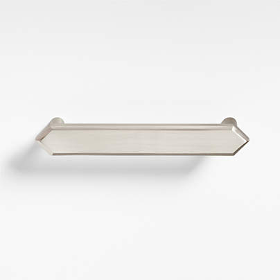 Hex 4" Brushed Nickel Bar Pull