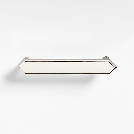 Hex 4" Polished Nickel Bar Pull