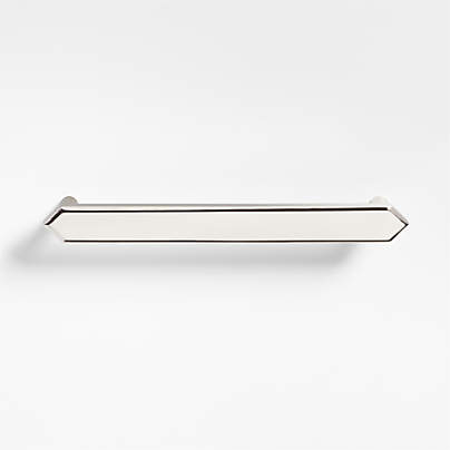 Hex 6" Polished Nickel Bar Pull