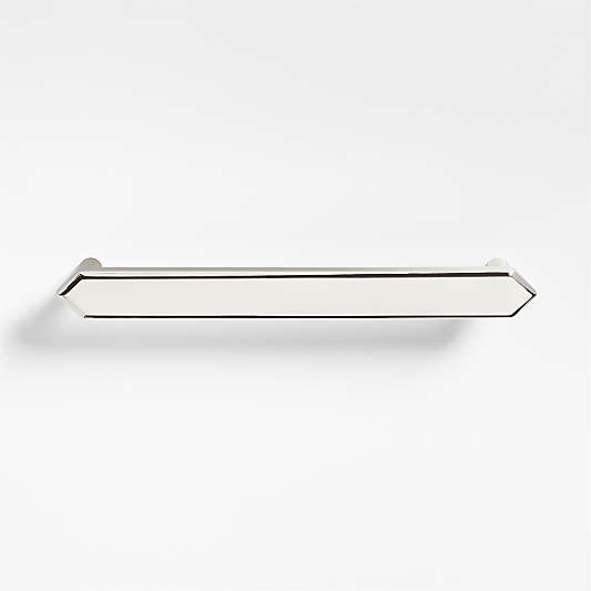 Hex 6" Polished Nickel Bar Pull