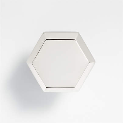 Hex Polished Nickel Knob