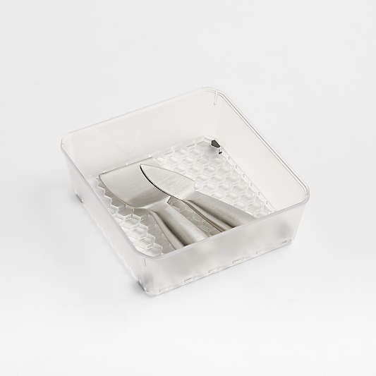 Spectrum Hexa 6"x6" Clear Frost In-Drawer Organizer