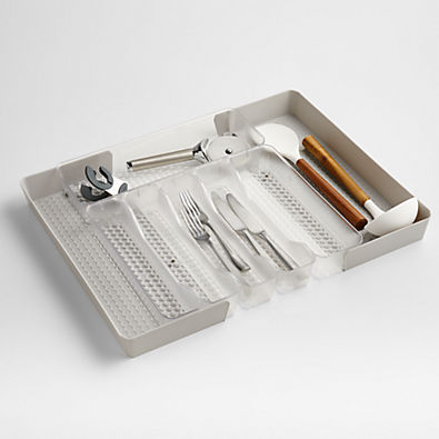 View Spectrum Hexa Clear Frost 6-Divider Silverware Tray details