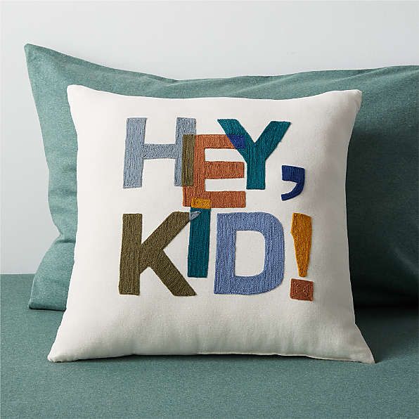 Embroidered initial clearance pillows