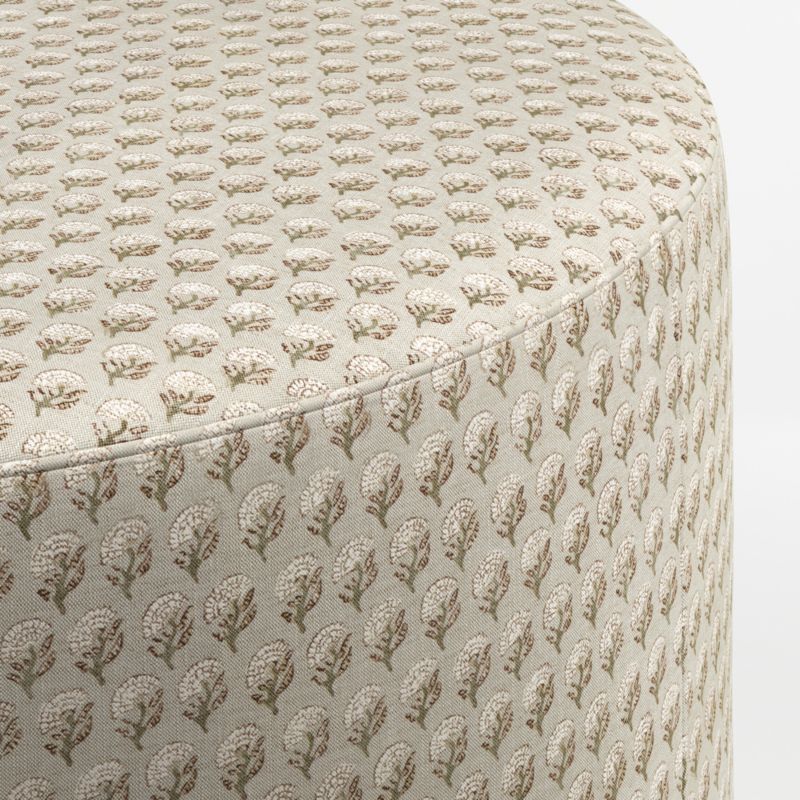 Highland 36" Printed Round Ottoman - image 3 of 4