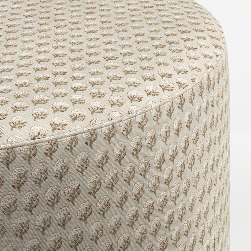 Highland 22" Printed Round Ottoman - image 3 of 4