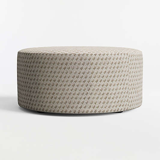 Highland 36" Printed Round Ottoman