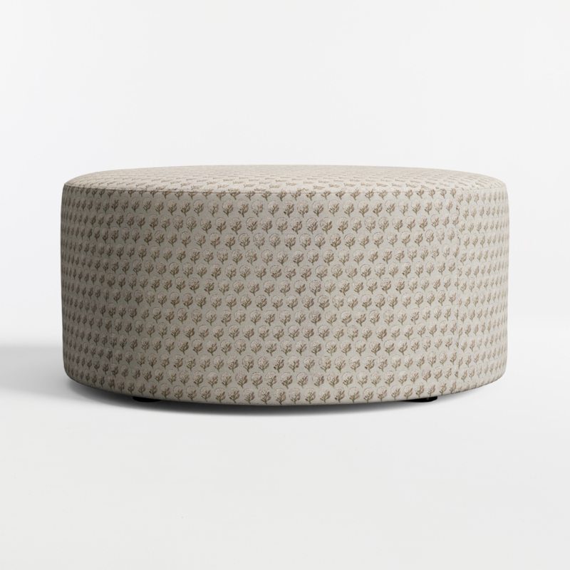 Highland 36" Printed Round Ottoman - image 0 of 4