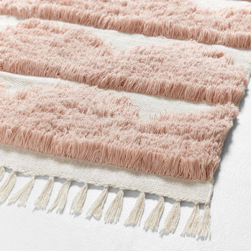 Hi/Low Scallop Elegant Pink Flatweave Kids Performance Area Rug 8'x10' - image 6 of 7