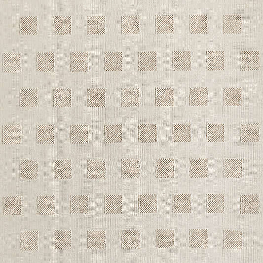 Hi/Low Square Stone Tan Flatweave Kids Performance Area Rug