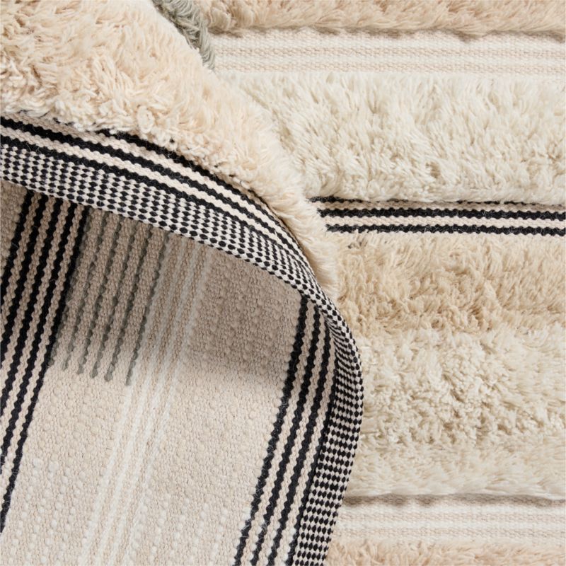 Hi/Low Stripe Wool Blend Kids Area Rug 6'x9' - image 4 of 5